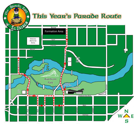 spokane st patricks day parade 2025 time